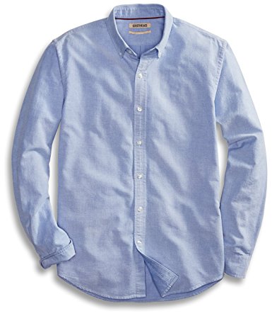 Goodthreads Men's Standard-Fit Long-Sleeve Solid Oxford Shirt