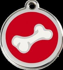 Custom Engraved Red Dingo Pet Id Tag - Small