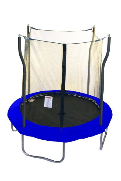 Kinetic Trampolines Trampoline with Enclosure, 8'
