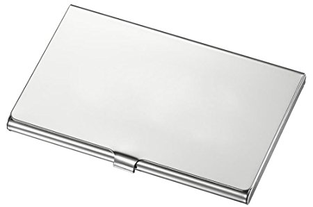 Visol Products Tucson Business Card Holder, Silver Plated