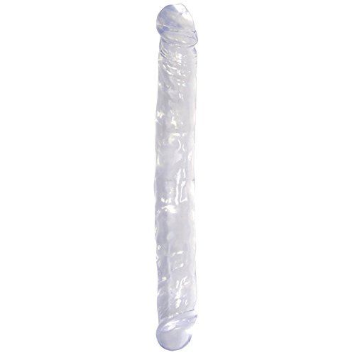Basix Rubber Works 12" Double Dong, Clear