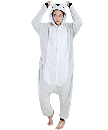MizHome Koala Bear Kigurumi Cartoon Cosplay Costume Animal One-Piece Pajamas S-XL