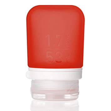 humangear Gotoob  Silicone Travel Bottle with Locking Cap, Small (1.7oz), Red