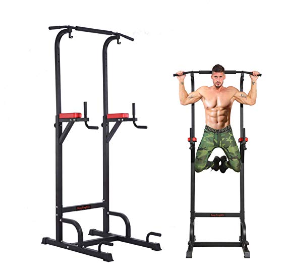 BangTong&Li Power Tower Workout Pull Up & Dip Station Adjustable