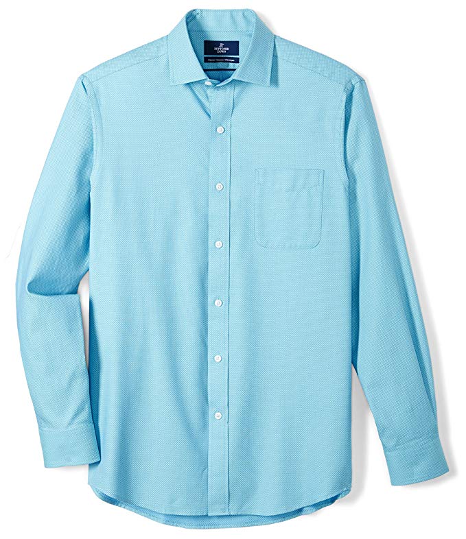 BUTTONED DOWN Men's Classic Fit Supima Cotton Dress Casual Shirt (Discontinued Patterns)