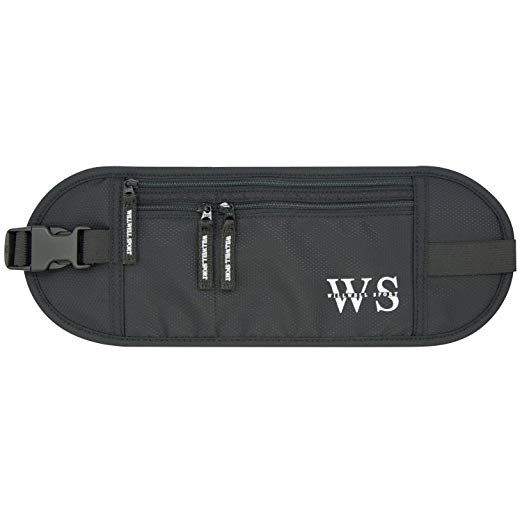 Money Belt for Travelling Hidden Security Pouch Waist Pouch RFID Protect