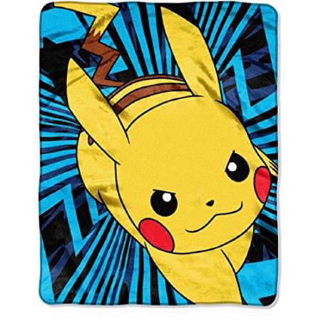 Pokemon "Zip Pikachu" 40" x 50" Silk Touch Throw