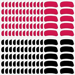 125 Pairs Eye Black Stickers for Kids Football Face Stickers Customizable Eye Strips for Baseball Football Softball Lacrosse Fans, Sports Eye Pink Stickers for Sports Games Day Themed Birthday Party