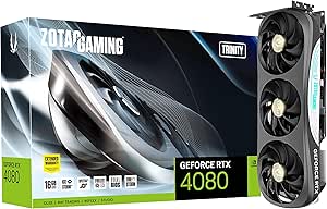 ZOTAC Gaming GeForce RTX 4080 16GB Trinity GDDR6X 256-bit 22.4 Gbps PCIE 4.0 Graphics Card, IceStorm 2.0 Advanced Cooling, Spectra 2.0 RGB Lighting, ZT-D40810D-10P