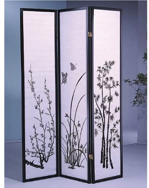 SQF Floral Room Divider 3 OR 8 Panel (3)