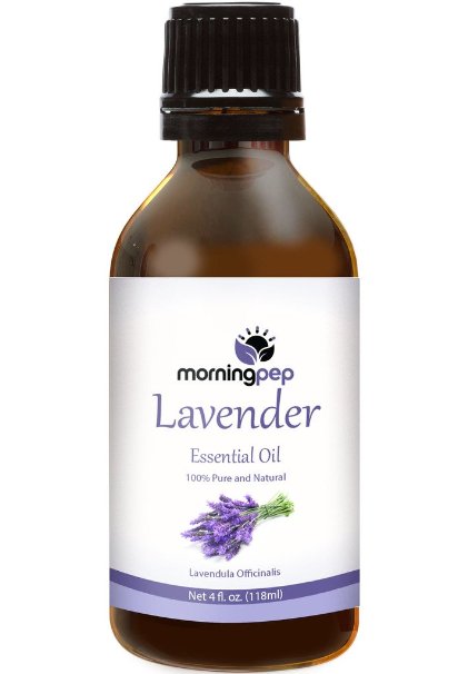 Morning Pep LAVENDER OIL 4 OZ Large Bottle 100 % Pure And Natural Therapeutic Grade , Undiluted PREMIUM QUALITY Aromatherapy LAVENDER Essential oil (118 ML) Happy with Your purchase or Your Money Back.