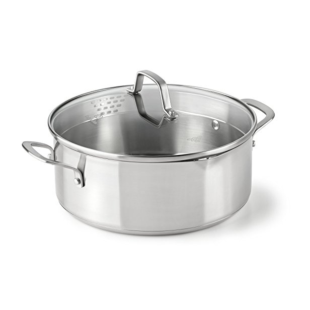 Calphalon Classic Stainless Steel Cookware, Dutch Oven, 5-quart