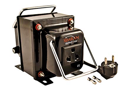 Simran THG-750 Step Up/Down Voltage Transformer 750 Watts Works with Both AC 110 Volts and 220 Volt - Use Worldwide