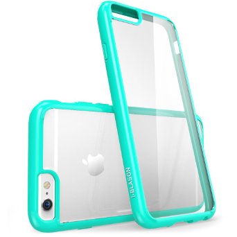 iPhone 6s Case, [Scratch Resistant] i-Blason Clear [Halo Series] Also Fit Apple iPhone 6 Case 6s 4.7 Inch Hybrid Bumper Case Cover (Clear/Green)