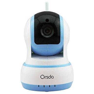FREDI1280x720p Mini Home Surveillance Camera Wireless WiFi IP Camera Built In Microphone Baby Video Monitor with IR-Cut/Motion Detection /Alarm/Night Vision (Blue)