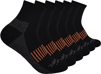 Timberland PRO Men's 6-Pack Quarter Socks