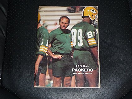 1975 GREEN BAY PACKERS PRESS MEDIA GUIDE EX-MINT BART STARR COVER