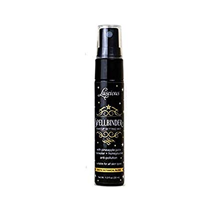 Spellbinder Makeup Setting Spray by Luscious Cosmetics - Made with Real Pineapple Juice, Rosewater, and Honeysuckle - Long Lasting Setting Spray Makeup - Travel Size (1 fl. oz. / 30ml)