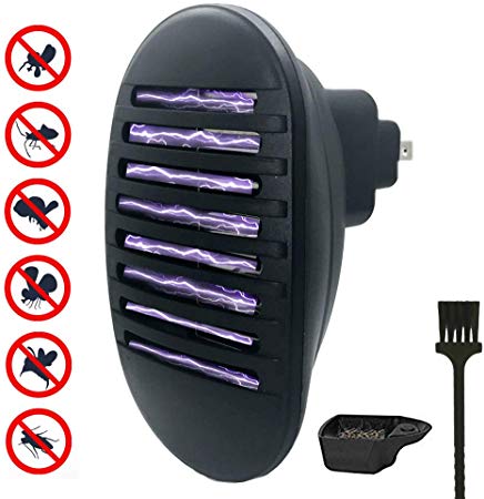 Indoor Plug-in Bug Zapper - Electronic Mosquito Killer lamp No Radiation - Insect Trap Light Eliminates Most Flying Pests for Bedroom, Kitchen, Office, Home