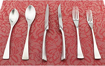 Uniturcky 24-Piece Flatware Set,Extra Thick Heavy Duty - 18/10 Stainless Steel Cutlery Sets,High Matte Finish Silverware Flatware Sets Service for 4,Use for Home,Kitchen, Utensil Sets