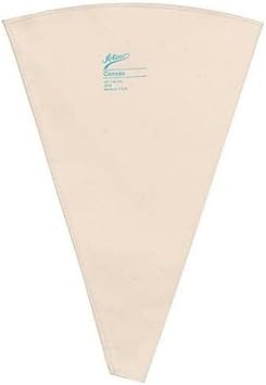 Ateco 3224 24" Canvas Pastry Decorating Bag - Durable Heat Resistant Canvas, Hemmed Tip, French Seamed Side.