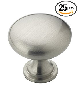 Amerock BP53005G10 Allison Value 1-1/4in(32mm) DIA Knob - Satin Nickel - 25 Pack