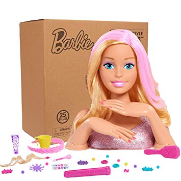 Barbie Deluxe Styling Head(Blonde)- Brown Mailer