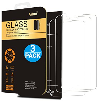 LG Stylo 2 Screen Protector,[3Pack]by Ailun,2.5D Edge,Ultra Clear,Anti-Scratch,Case Friendly,Tempered Glass for LG G Stylo 2 / LG Stylo 2 ONLY,NOT for LG Stylo 3 -Siania Retail Package