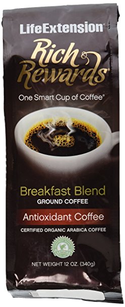 Rich Rewards Breakfast Blend Ground Coffee 12 Ounces