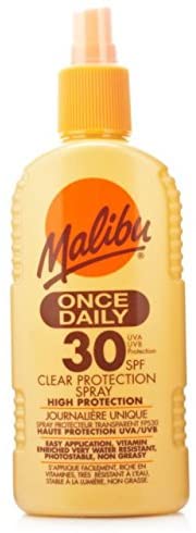 Malibu Once Daily Clear Protection Lotion Spray with SPF30 200 ml