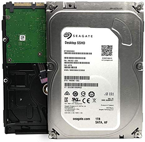 Seagate 1TB Desktop SSHD (Solid State Hybrid Drive) SATA 6Gb/s 64MB Cache 3.5-Inch Internal Hard Drive (ST1000DX001) - 5 Years Warranty