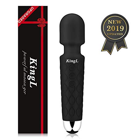 KingL Super Powerful Personal Wand Massager Handheld Cordless Waterproof Magic Massager for Body Sports Recovery & Muscle Aches