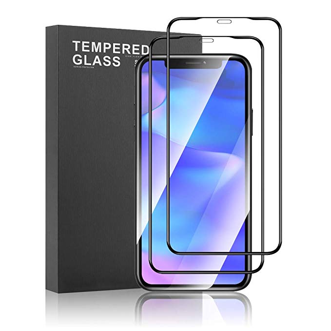 Meidom Screen Protector for iPhone 11 Pro [Fit All Cases] Bubble-Free Anti Scratch Tempered Glass for iPhone 11 Pro (5.8 inch, 2019 Release) - 2 Packs