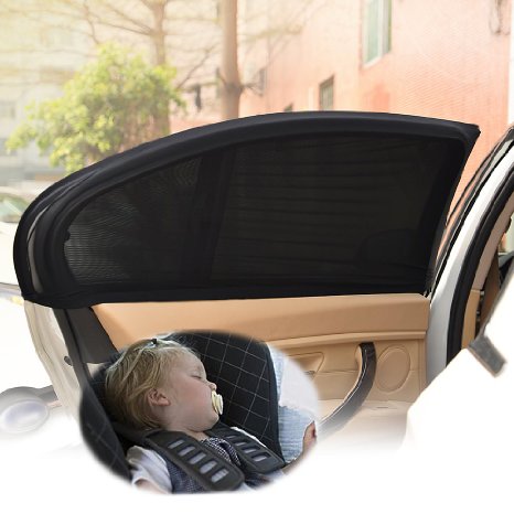 Universal Fit Car Side Window Sun Shade - Protect Your Baby from the Sun and UV Rays - 2 Piece