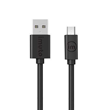 iMuto Micro USB Cable High Speed USB 2.0 0.6m A Male to Micro B Charging Cables for Samsung, HTC, Motorola, Nokia, Android, and More