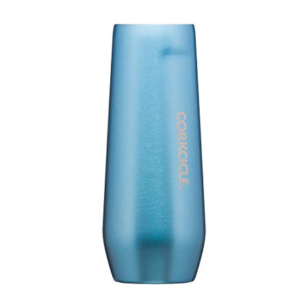 Corkcicle 7oz Stemless Flute - Sip Champagne in Style - Moonstone Metallic