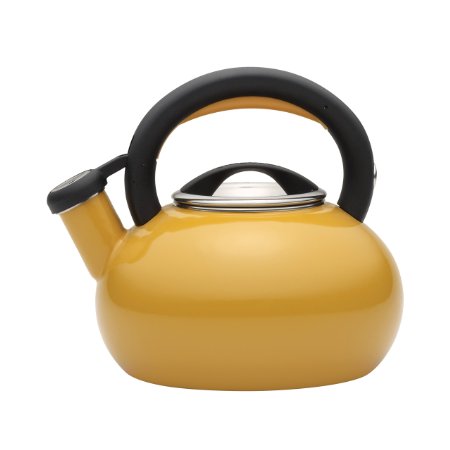 Circulon 1-1/2-Quart Sunrise Teakettle, Mustard Yellow