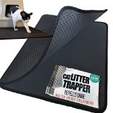 Cat Litter Trapper EZ Clean Soft and light XL Size 30x23 inches Urine pad Feature with EXCLUSIVE water proof layer Patent Pending