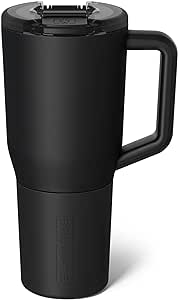 BrüMate Müv - 35oz 100% Leak Proof Insulated Coffee Mug with Handle & Lid - Stainless Steel Coffee Travel Mug - Double Walled Coffee Cup (Matte Black)