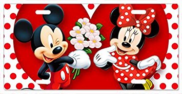 Mickey and Mini Mouse Love Vanity License Plate