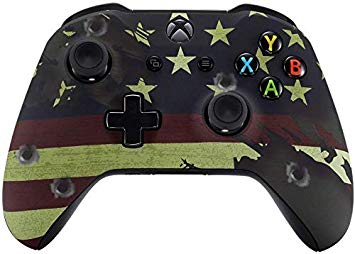 Xbox One Wireless Controller for Microsoft Xbox One - Custom Soft Touch Feel - Custom Xbox One Controller (US Flag)