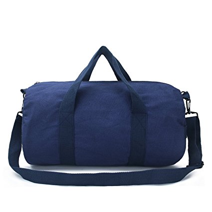 SYKT Canvas Duffle Bag Travel Totes Handbag Weekender Bag