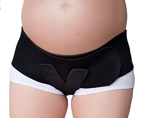 Baby Belly Band - Pregnancy & Maternity Belt With Compression Groin Band - For Back, Hernia, and Pelvic Floor Pain