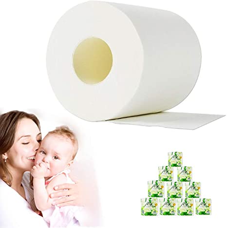 Newest Premium Silky & Smooth Toilet Paper Bath Tissue, 3-ply Ultra Soft Toilet Paper Roll Tissue Paper Roll, Made of Native Wood Pulp (135, 10)