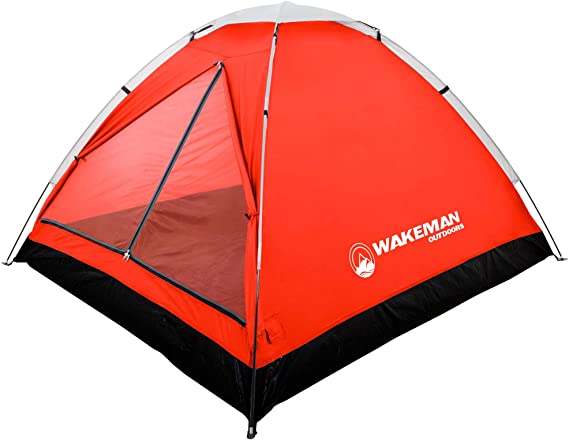 Water Resistant Dome Tent for Camping with Removable Rain Fly and Carry Bag, 2-Person Tent