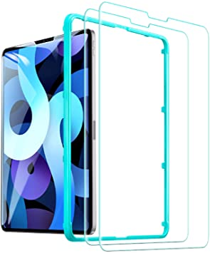 ESR iPad Pro 11 Screen Protector - [2 Pack], [Face ID Compatible] [Free Installation Frame] 9H Hardness HD Clear Premium Tempered Glass Screen Protector for The All-Screen iPad Pro 11 inch (2018)