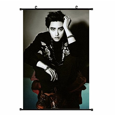 Fanstown EXO overdose wall scroll cloth poster 30 styles with EXO free gift