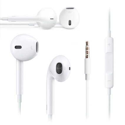 Premium Quality Apple Earphones/Earpods/Earbuds with Stereo Mic & Remote Control for iPhone 6s/6/6 plus/6s plus/5s/5c/5 iPad /iPod