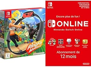 Ring Fit Adventure (Nintendo Switch)   Nintendo Switch Online - Abonnement 12 Mois (Code de téléchargement)