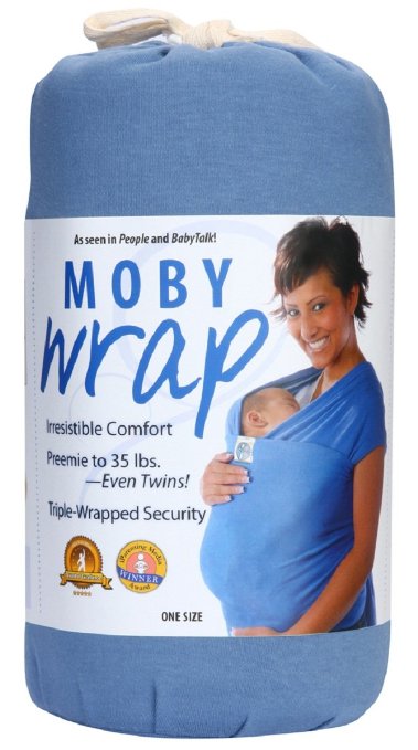 Moby Wrap Original 100% Cotton Baby Carrier, Indigo